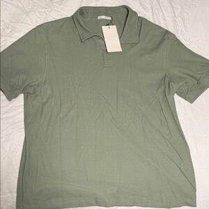 Zara Olive Polo Shirt for Men